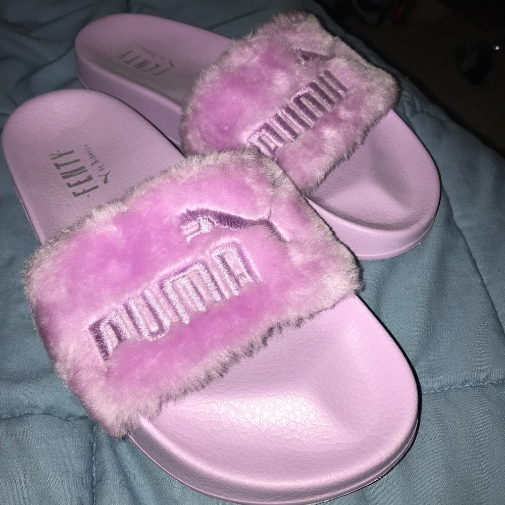 Fenty Puma Leadcat slides purple